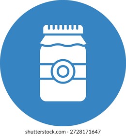 Ilustración de diseño de icono de Vector de tarro de plástico