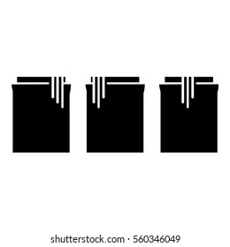 Plastic jars icon. Simple illustration of plastic jars vector icon for web