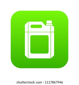 Plastic jerry can icon digital green for any design isolated on white vector illustration