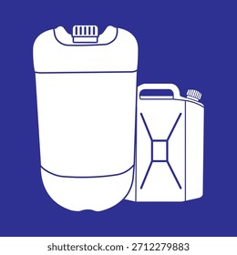 plastic jerry cans vector illustration design