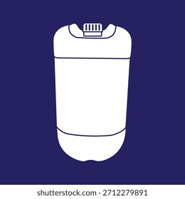 Diseño de Ilustración vectorial de bidones de plástico