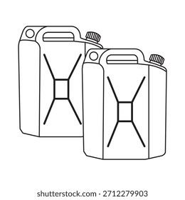 plastic jerry cans vector illustration design