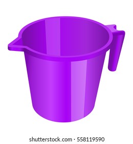 Plastic Jug Container Purple Color Tumbler Volume Liter