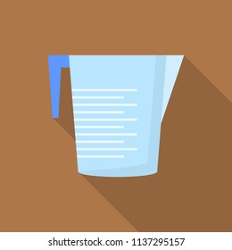Plastic jug icon. Flat illustration of plastic jug vector icon for web design