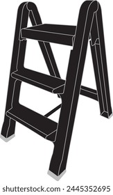 Plastic Ladder with 3 Steps