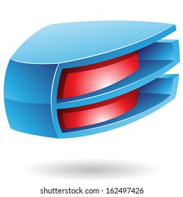 Plastic Layers Abstract Icon