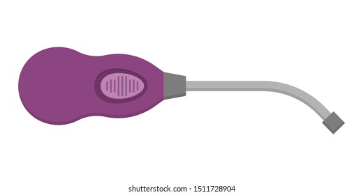 Plastic lighter. Gas flame. Accessory for smoking. Vector illustration in flat style