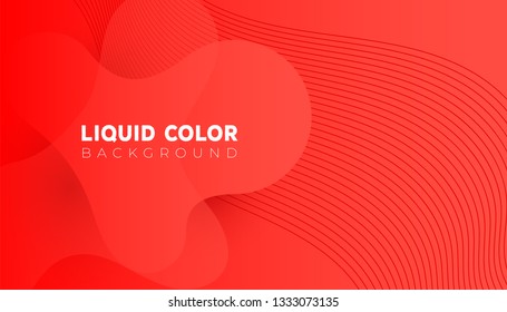 Plastic liquid gradient waves sale banner template. Design vector for design for mobile