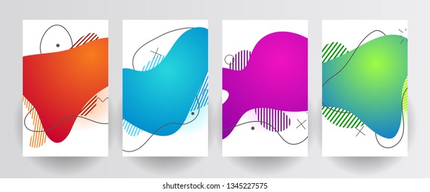 Plastic liquid gradient waves sale banner template. Dynamic plastic fluid gradient waves.