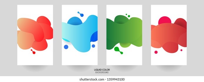 Plastic liquid gradient waves sale banner template. Modern design template