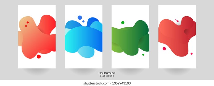 Plastic liquid gradient waves sale banner template. Modern design template