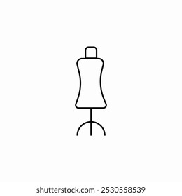 plastic mannequin icon sign vector