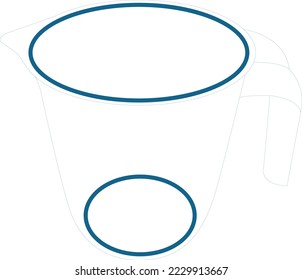 Plastic Measuring Cup Vector Draw