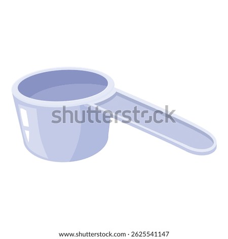 Plastic measuring scoop often included with protein powder, creatine, pre workout, and other sports nutrition products