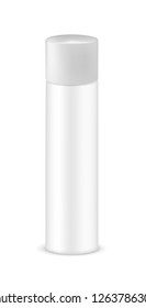 Plastic or metal cosmetic bottle with cap
