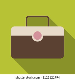 Plastic, metal, leather suitcase bag. Travel suitcase, journey package, business travel bag, trip luggage.