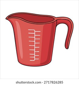 Ilustración vectorial de taza de plástico sobre fondo blanco