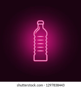 plastic oil bottle icon. Elements of Bottle in neon style icons. Simple icon for websites, web design, mobile app, info graphics