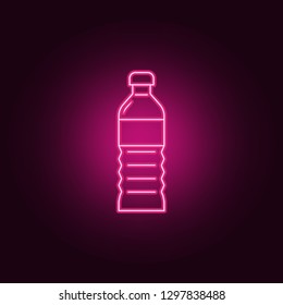 plastic oil bottle icon. Elements of Bottle in neon style icons. Simple icon for websites, web design, mobile app, info graphics