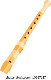 Plastic Orange Recorder (flute)