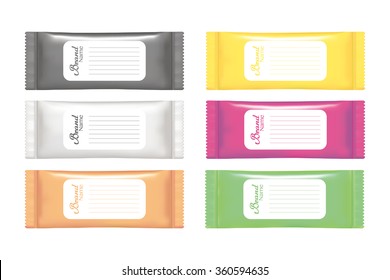 Plastic package on a white background