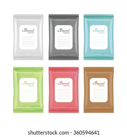 Plastic package on a white background