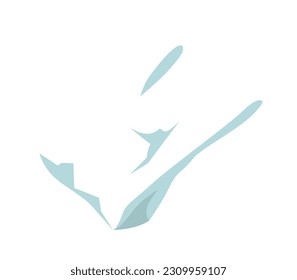 Plastic packaging bag Vector Illustration