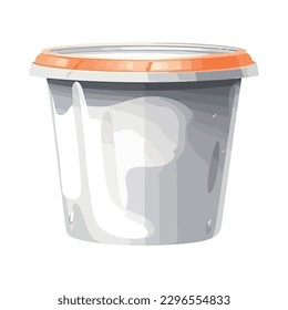 plastic packaging for food icon isolated