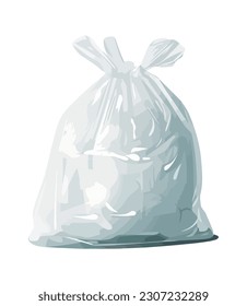 plastic packaging tied icon isolated