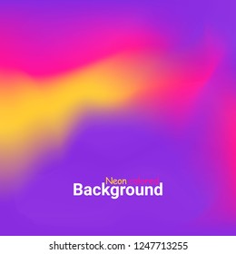 Plastic pink, Proton purple and yellow trend background colors. Vector neon color mesh background. Abstract blurred gradient mesh background. Colorful smooth banner template. 