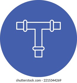 Plastic Pipe vector icon. Can be used for printing, mobile and web applications.