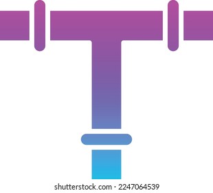 Plastic Pipe vector icon. Can be used for printing, mobile and web applications.