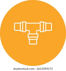 Plastic Pipe vector icon. Can be used for printing, mobile and web applications.