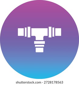 Plastic Pipe vector icon. Can be used for printing, mobile and web applications.