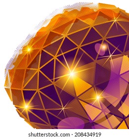 Plastic pixilated background, dimensional complicated template, synthetic dotted geometric backdrop.