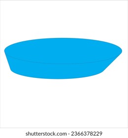 plastic plate 3d clean color blue