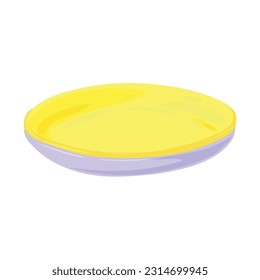 Plastic plates on white background