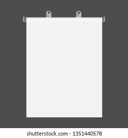 Plastic poster. Vector