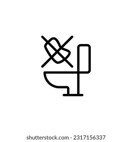 Plastic In Product. Wet wipes. Pictogram on single-use products.