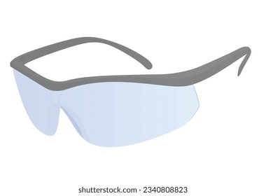 Plastic protective glasses. vector illustration