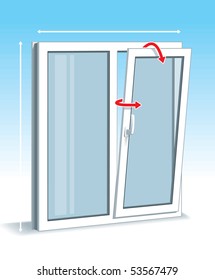 Plastic (PVC) Window. Type 3.