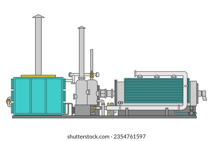 Plastic Pyrolysis plant - recycling system for materials utilization