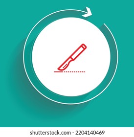 Plastic And Reconstructive Surgery Treatment Recovery Plan Icon Vector Design