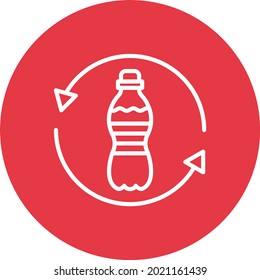 Plastic Recycle icon vector image. Can also be used for web apps, mobile apps and print media.