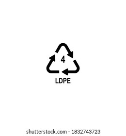plastic recycle icon vector symbol