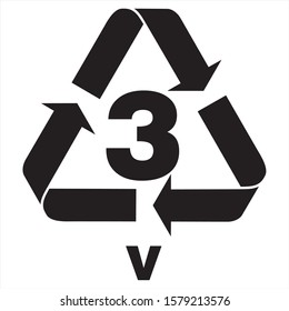 plastic recycle logo bottle vector