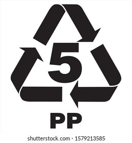 plastic recycle logo bottle vector