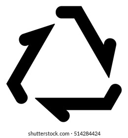 Plastic Recycle Symbol Blank, Plastic Recycling Code, Vector Illustration.