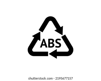 Plastische Recycling-Codes. Recycling-Symbol auf isoliertem Hintergrund. Möbius-Streifen.
Spezielles Symbol für Sortierung und Recycling. Sekundäre Anwendung. Vektorgrafik für Verpackungen.
