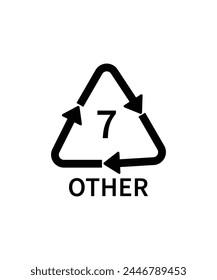plastic recycling icon, vector best flat icon.